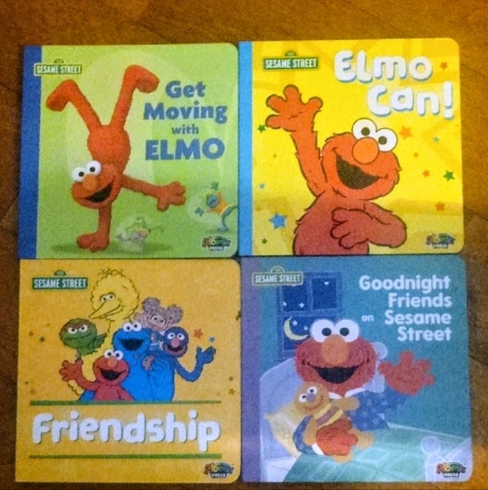 NEW Bundle of 4~Sesame Street‎ Children's Board Books, Ages 0~3 Years, 2025